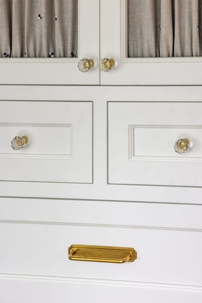 Coastal Cottage Custom Build in Rhode Island w/ New England style - drawer & cabinet custom hardware