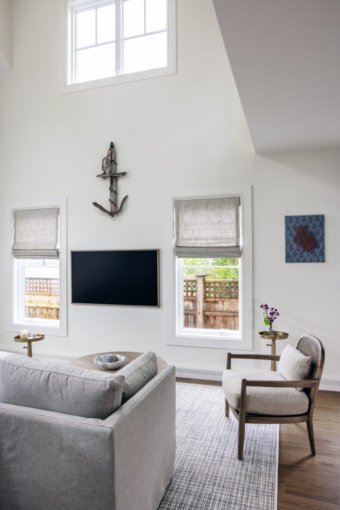 Coastal Cottage Custom Build in Rhode Island w/ New England style - family room