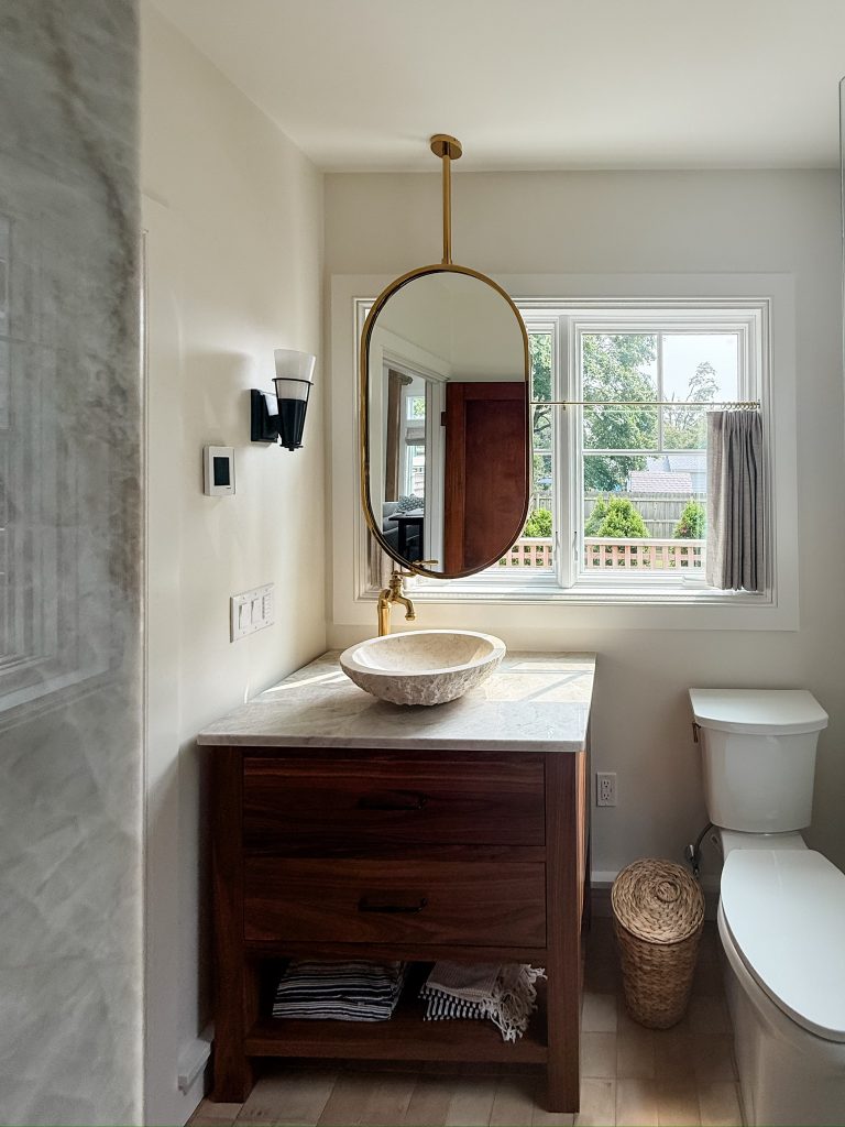 Coastal Cottage Custom Build in Rhode Island w/ New England style - bathroom
